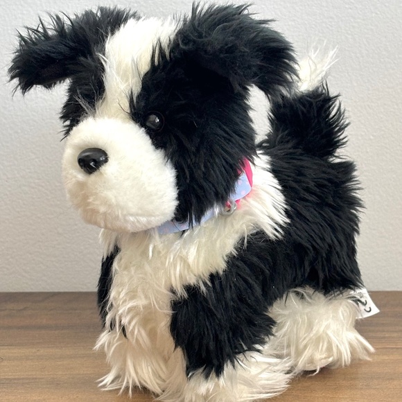 American Girl Doll Pet Puppy Dog Sheepdog Black & White Truly Me Posable 2017 - Picture 1 of 7